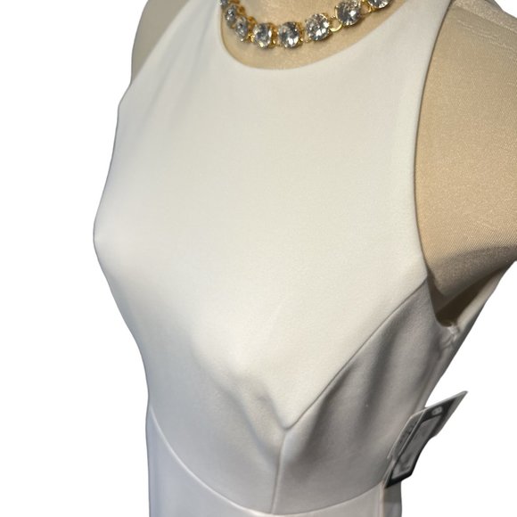 BETSY & ADAM Wedding Dress Alani Ruffle Tier Scuba Crepe Size 12 NWT - Picture 5 of 15